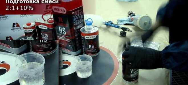 Нанесение автомобильных акриловых лаков: MS, HS, UHS, VHS